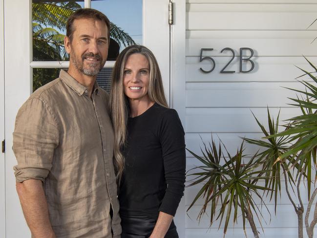 SYDNEY AUSTRALIA - NewsWire Photos, 01 JUNE, 2023: Andrew and Tamika Moffat at their Stanwell Park home in Lawrence Hargrave Drive. (For case study)Picture: Simon Bullard