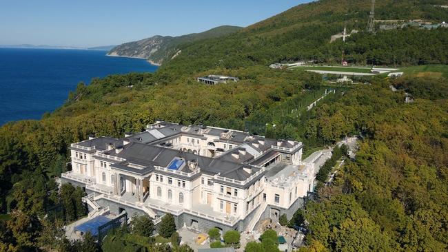 The Black Sea palace allegedly owned by Russian President Vladimir Putin.