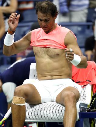 What is this, a sweat-wicking shirt for ants? Picture: Al Bello/Getty Images/AFP