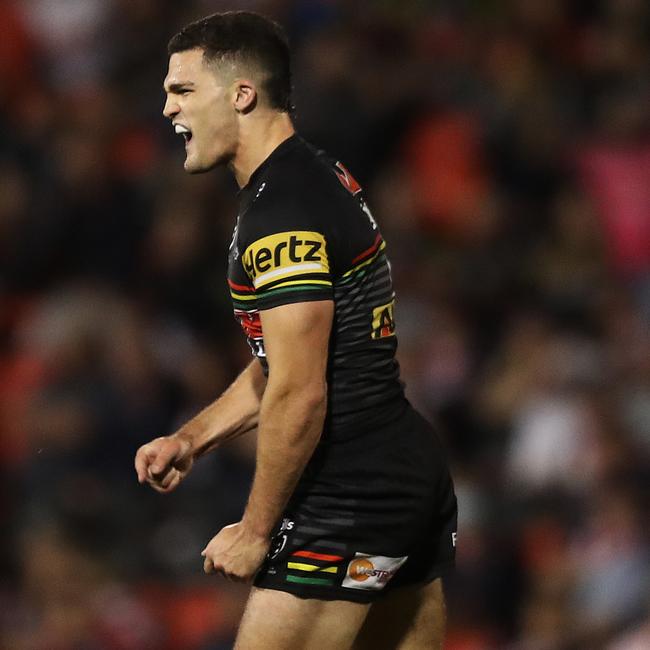 Nathan Cleary is leading the Panthers. Picture: Brett Costello