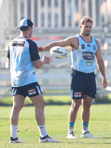 Jack De Belin during NSW State of Origin training. Picture: Brett Costello