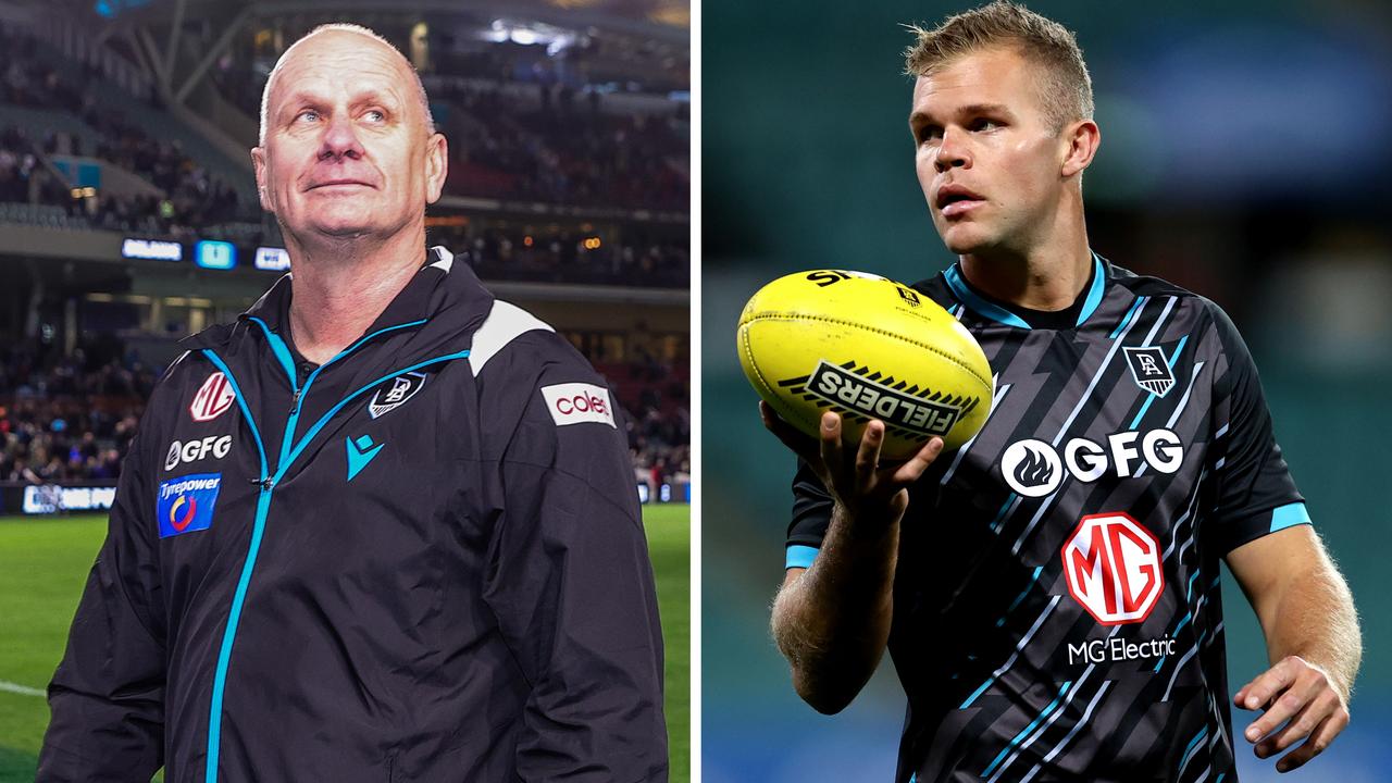 Port Adelaide’s football boss has addressed Ken Hinkley’s future amid reports the 57-year old could from his role as one of several topics ahead of a defining off-season for the club.