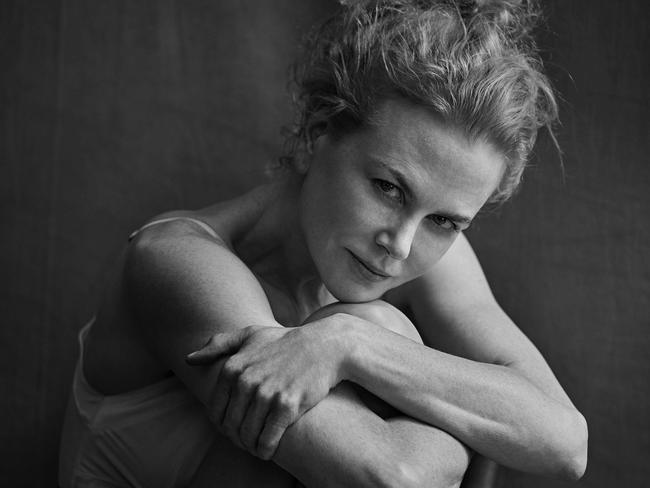 Nicole Kidman was one of the many famous women who went make-up free in the 2017 Pirelli Calendar. Picture: Peter Lindbergh