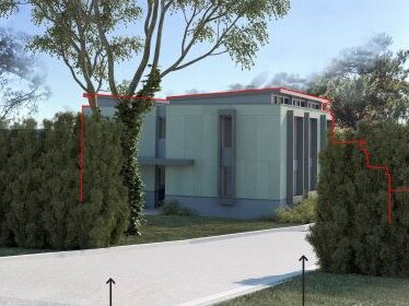 An artist's impression of a proposed 55-room boarding house in Wyatt Ave, Belrose. Northern Beaches Council has recommended the plan be rejected. Picture: Platform Architects