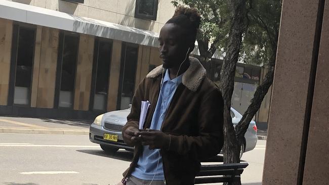 Hosea Niyomwungere outside Parramatta Local Court, not far from the scene of where he struck four pedestrians.