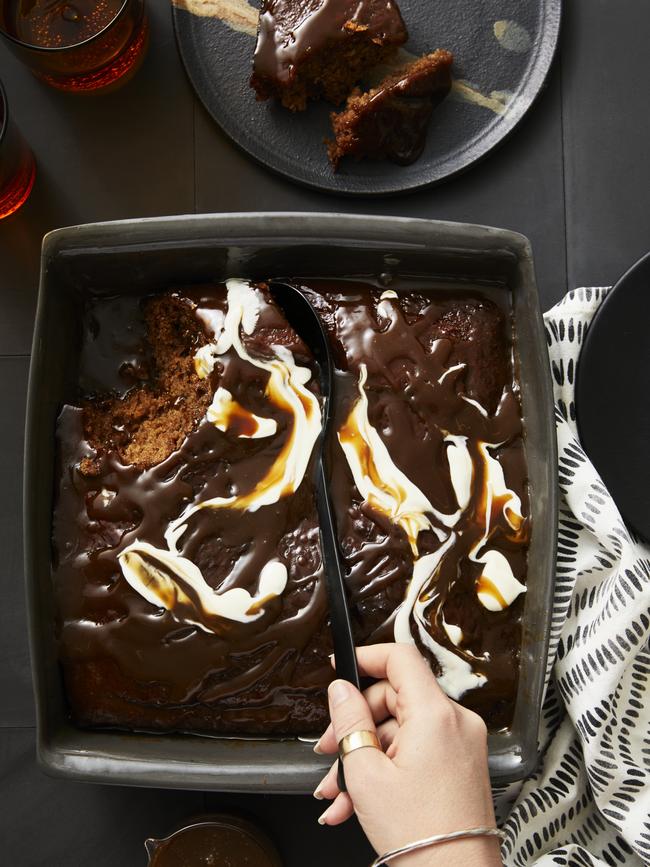 Pear &amp; cider sticky toffee pudding