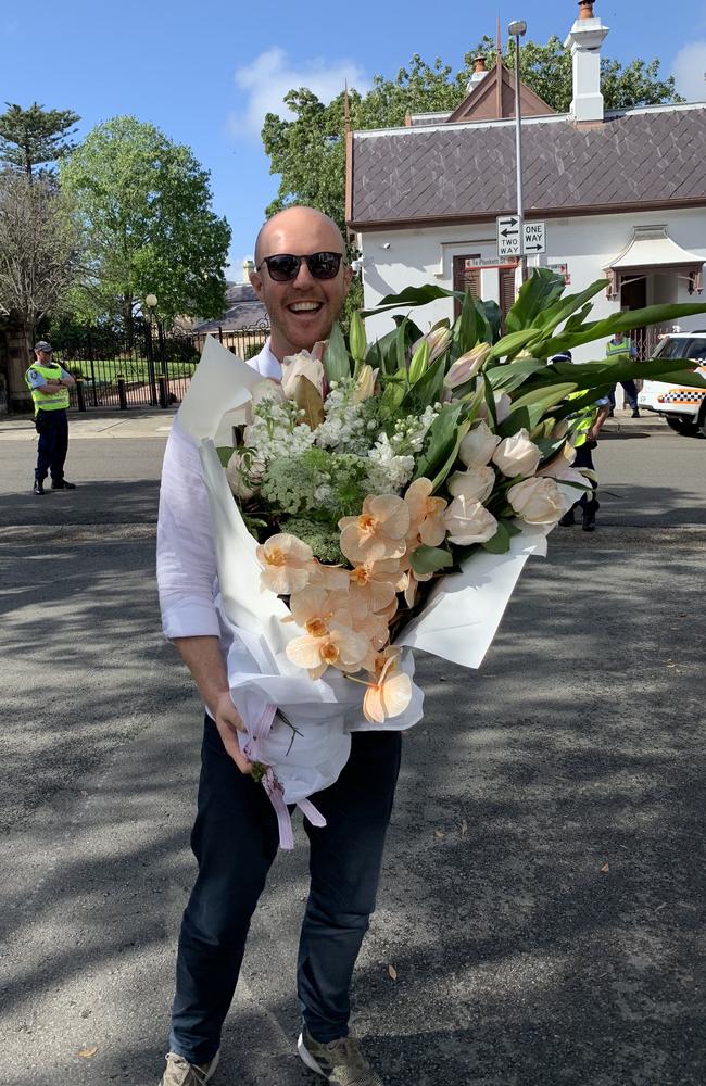 Matt de Groot with the $500 flowers that caught Meghan’s eye.