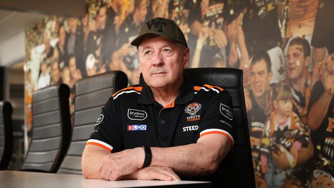 DAILY TELEGRAPH 3RD DECEMBER 2021 EMBARGOED SUN FOR MON 6TH Pictured at West Tigers training facility in Concord ahead of the 2022 NRL season is Wests Tigers head of football Tim Sheens. Picture: Richard Dobson