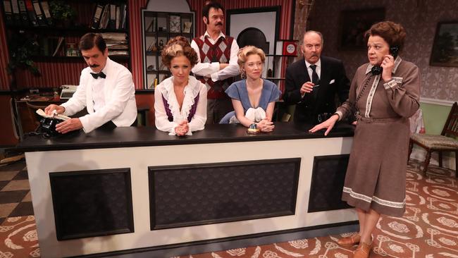 The cast of Fawlty Towers. Picture: Peter Wallis.