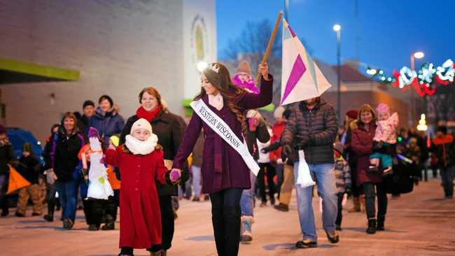 Eau Claire's Light Up Eau Claire Lantern Festival 2016 was a popular New Year's Eve event. Sourced from: LightUpEauClaire.com. Picture: Kelsey Lorraine