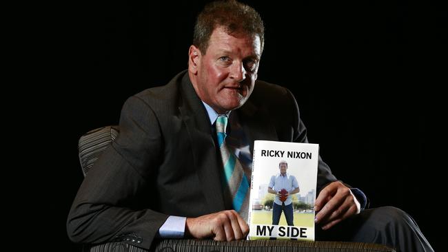 Ricky Nixon with his tell-all book, <i>My Side</i>. Picture: Jerad Williams