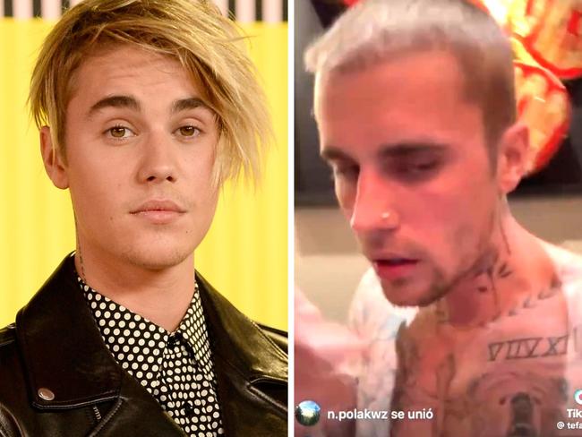 Justin Bieber, then and now.