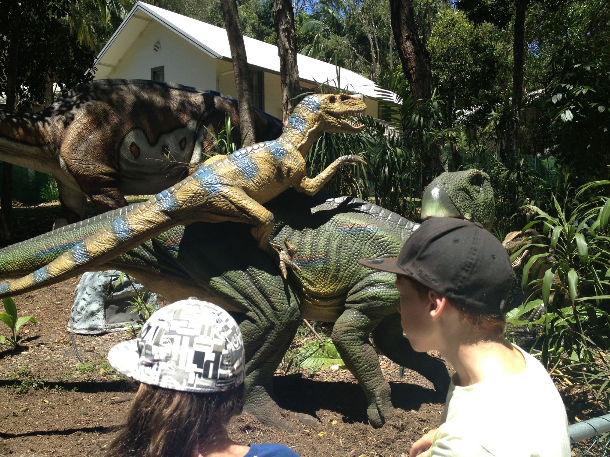 Inside the Palmersaurus. Picture: Patrick Williams