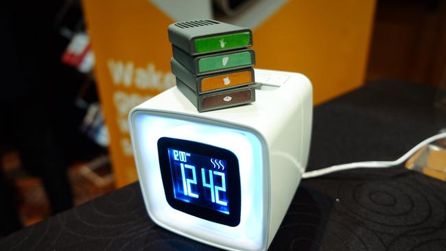 The Sensorwake alarm clock with ‘smell’ capsules. Photo: Chris Griffith/The Australian