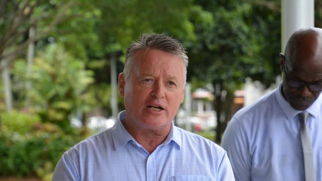 State MP for Cairns Michael Healy said he encouraged everyone who wasn’t vaccinated yet to do it. Picture: Bronwyn Farr.