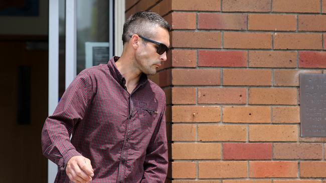 Jeremy Princehorn leaves Belmont Court to the heckling of Danielle Easey supporters. Picture: Peter Lorimer