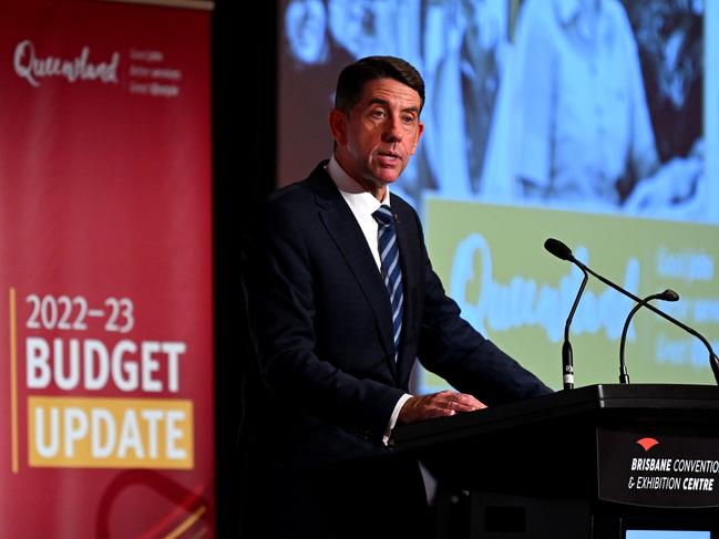 BRISBANE, AUSTRALIA - NewsWire Photos - DECEMBER 7, 2022.Queensland Treasurer Cameron Dick delivers the stateÃs 2022-23 budget update.Picture: Dan Peled