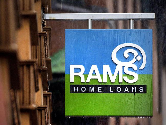 A sign for RAMS Home Loans Group Ltd. hangs outside one of the company's branches in Sydney, Australia. Shares of RAMS Home Loans Group Ltd., a Sydney-based mortgage lender, slumped after the company said the shakeout in global debt markets may cut earnings. Photographer: Jack Atley/Bloomberg News