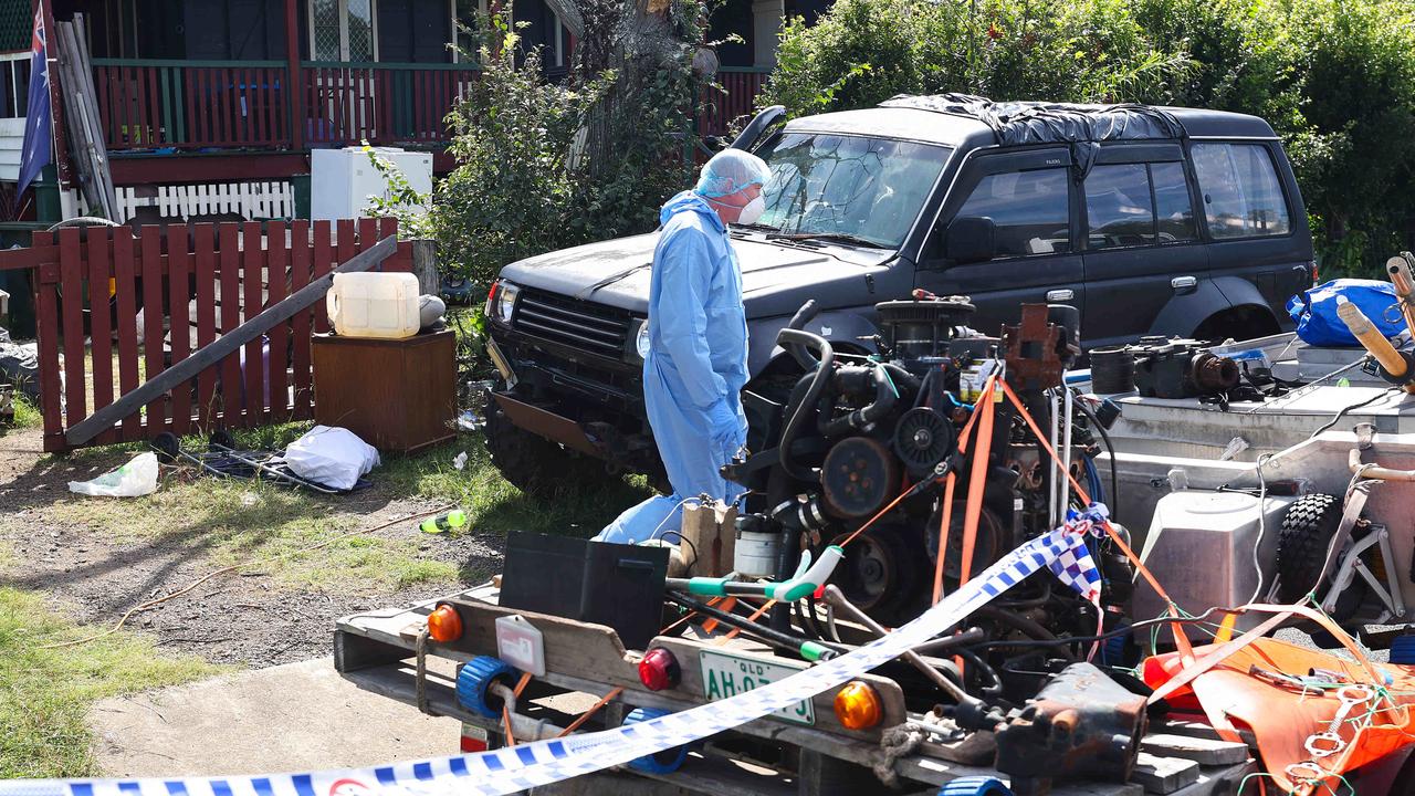 A home in Milden St at Gin Gin has been turned into a crime scene after Pheobe’s disappearance. Picture: Adam Head