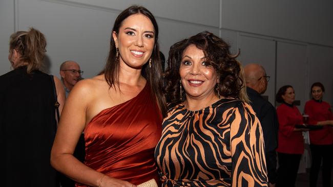 Kara Atkinson and Sharon Atkinson at the 2024 NAIDOC Ball at the Darwin Convention Centre. Picture: Pema Tamang Pakhrin