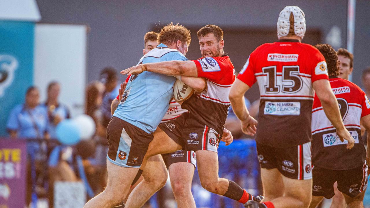 Mathew Woolmington as the Litchfield Bears take on Northern Sharks in the 2023 NRL NT grand final. Picture: Pema Tamang Pakhrin