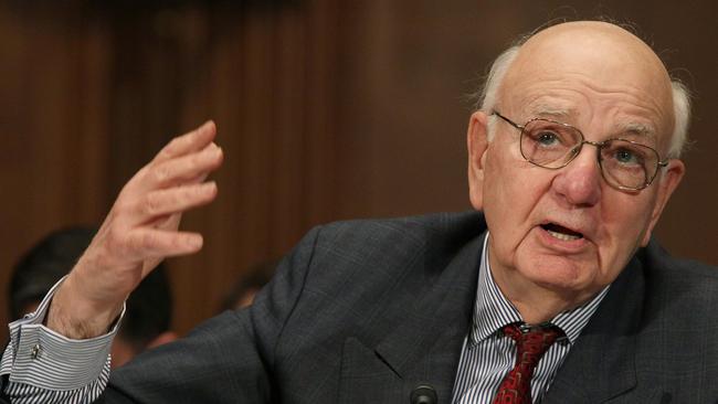 Former US Fed chairman Paul Volcker. Picture: AFP