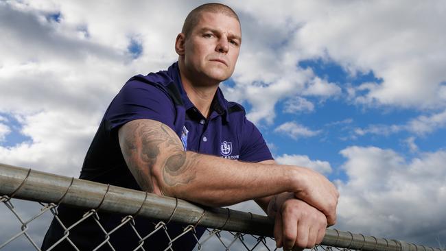 Former AFL tall Cameron Cloke retired from the game last year after a history of concussions. Picture: David Geraghty