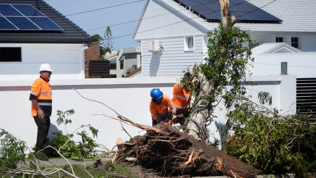 Southeast Queensland experience 3.5m lightning strikes over the stormy holiday period, compared to just 38,000 last year, Steven Miles has revealed.Picture: NCA NewsWire / Scott Powick