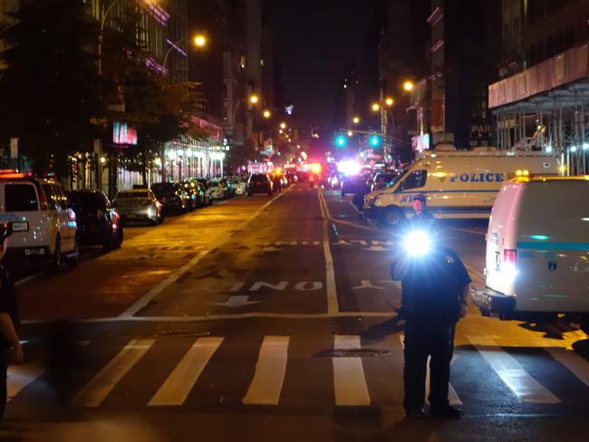 The explosion in New York's Chelsea neighbourhood injured multiple people. Picture: AFP / William Edwards