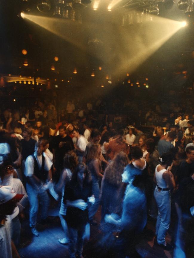 Hitting the dance floor at Heaven nightclub, in 1993.