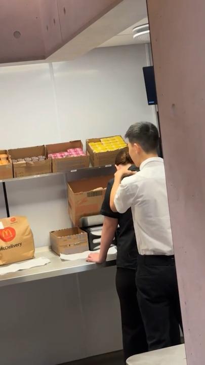 McDonald's workers 'intimate' act shocks onlooker