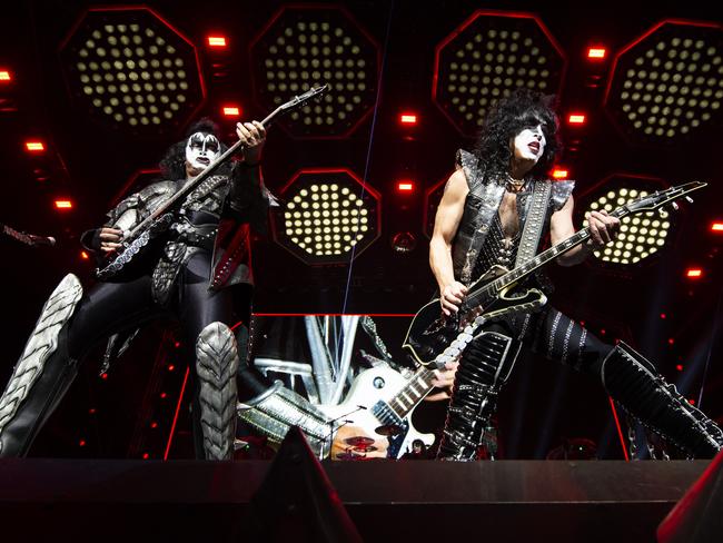 KISS play the first of two nights at Sydney’s Qudos Bank Arena. Picture: Monique Harmer
