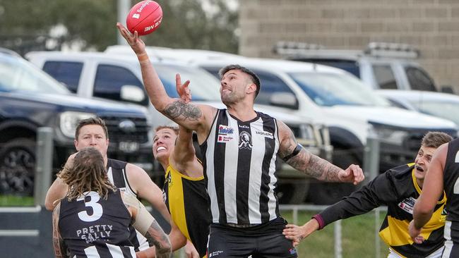 Chris Stewart in action for Wallan. Picture: George Sal