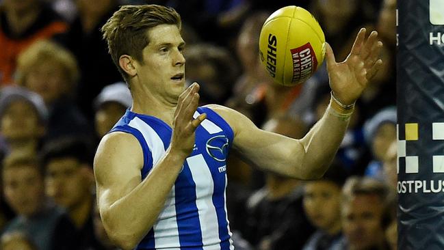 Nick Dal Santo played his final match for the Kangaroos on Saturday night. Picture: Getty Images.