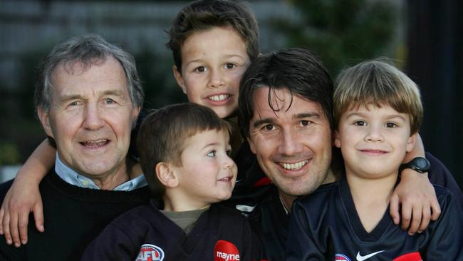 The Silvagni dynasty (from left) Sergio, Stephen, Tom, Jack and Ben in 2005.