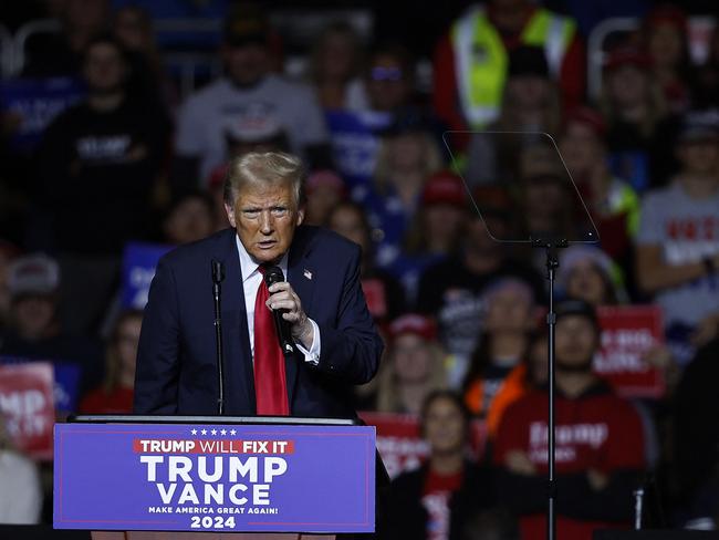 Donald Trump is already alleging fraud and cheating in swing states such as Pennsylvania. Picture: Getty Images via AFP