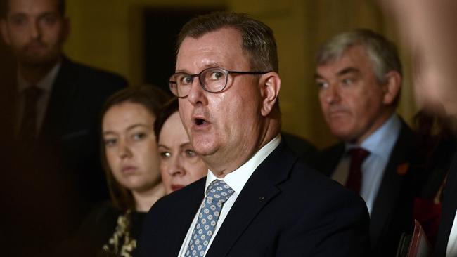 Jeffrey Donaldson says his party will not vote for a new speaker because insufficient action had been taken to address the DUP’s demands. Picture: Getty Images