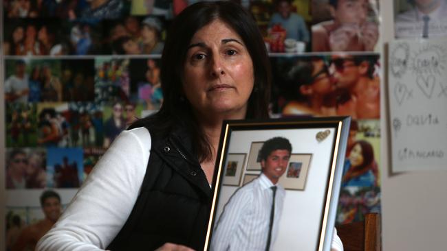Caterina Politi, whose son David Cassai died from a single punch in 2012. Picture: Brendan Francis