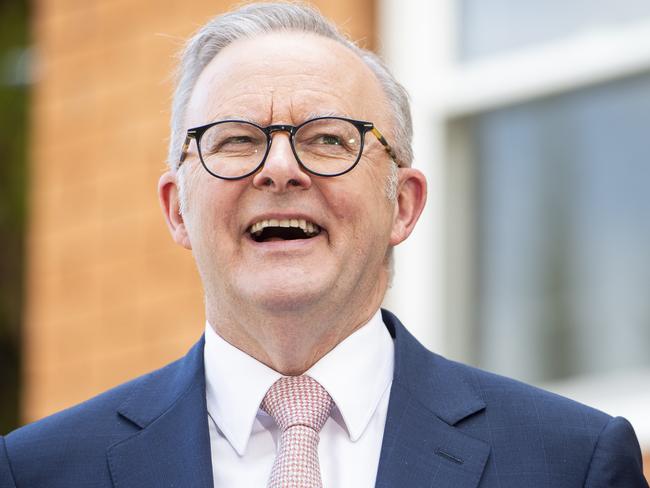 There has been an uptick in optimism for Prime Minister Anthony Albanese’s re-election chances. Picture: Jeremy Piper