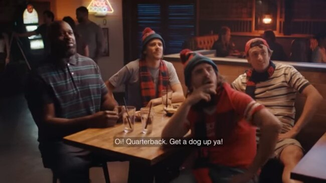 Shaq learns AFL in PointsBet ad with Inspired Unemployed.