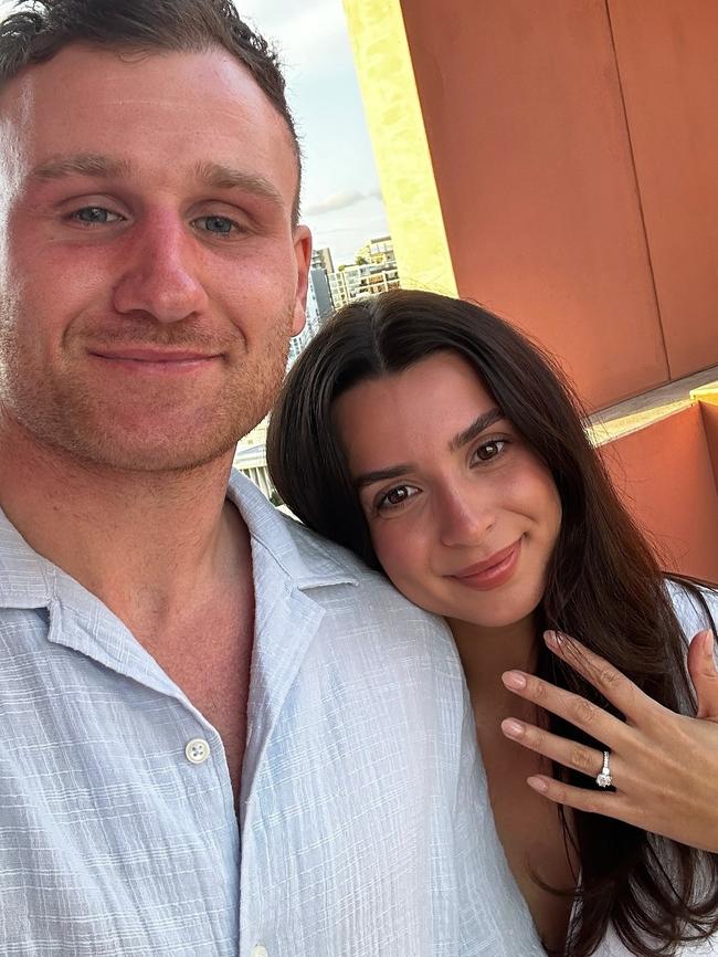 Rory Laird and Ell Taylor are engaged. Picture: Instagram