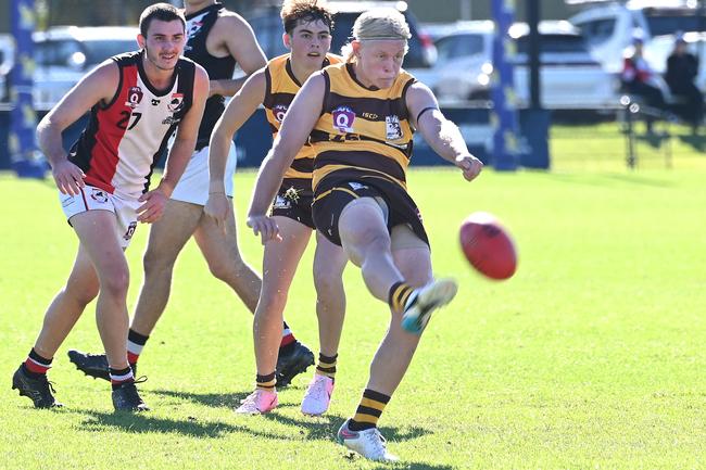 Aspley Player Thomas Levi QAFL colts AFL between Aspley and Morningside. Saturday June 8, 2024. Picture, John Gass