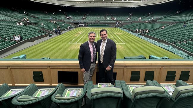 Bluestone Equity Partners managing partner Bobby Sharma, left, and PMY Group CEO Paul Yeomans. Bluestone has invested $US30m in PMY.