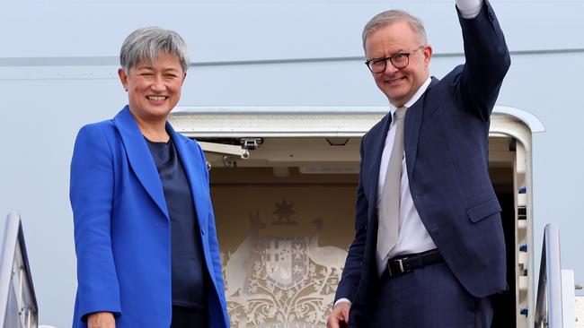 Foreign Minister Penny Wong and Prime Minister Anthony Albanese. Picture: Getty Images