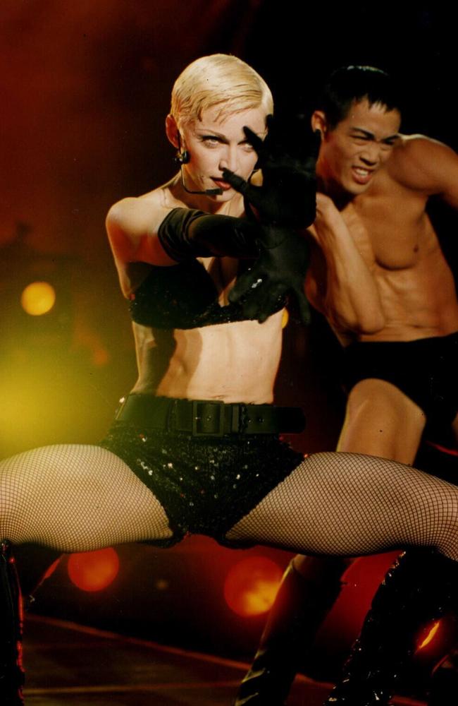 Girlie Show ... Madonna toured Australia in 1993. Picture: Supplied