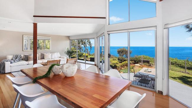 The PM’s new cliff-top property looks out over the ocean at Copacabana on the Central Coast. Picture: Realestate.com.au