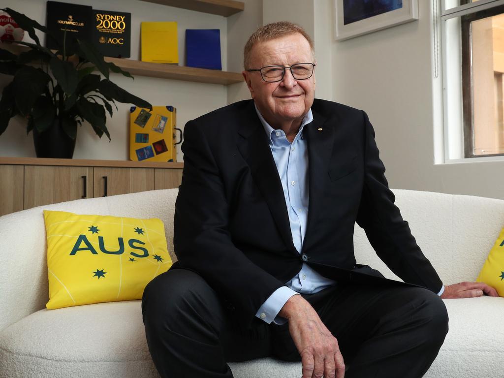 Olympic Boss John Coates in the AOC offices in Sydney. Picture: John Feder/The Australian.