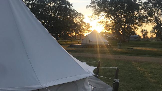 Bellwether Wines’s glamping tents Picture: Meagan Dillon