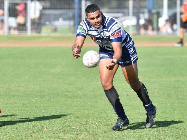 Tyreice Baira-Gela during the TDRL A Grade grand final between Brothers and Centrals Tigers at Townsville Sports Reserve. Picture: Matthew Elkerton