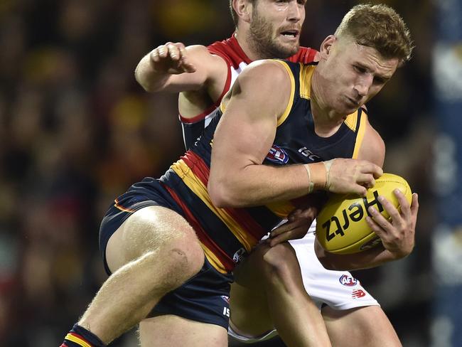 Rory Laird was a big part of this round’s SuperCoach team of the week. Picture: AAP